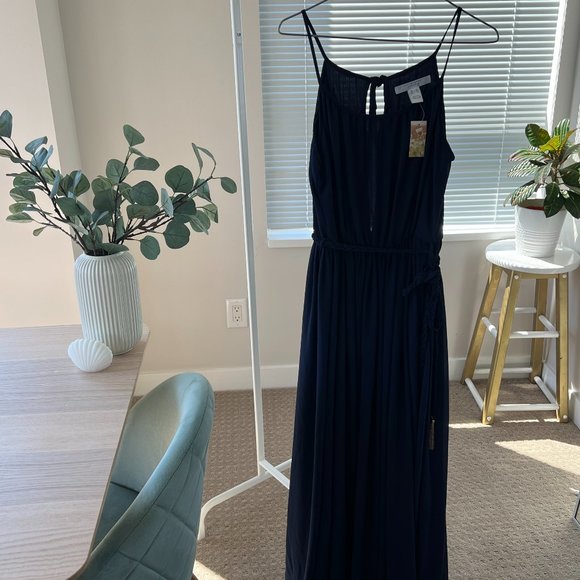 Dark blue maxi dress - Picture 1 of 4
